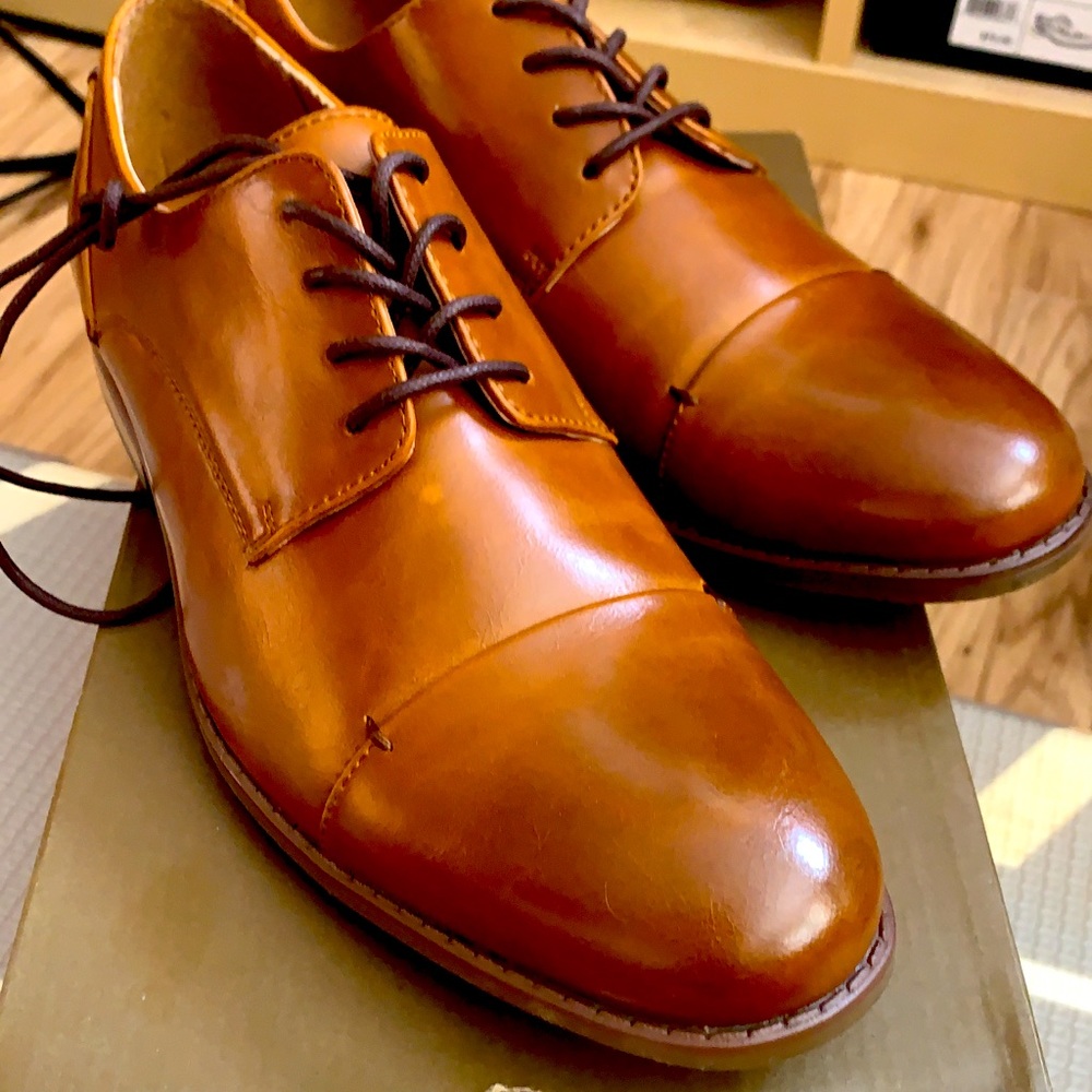NEW, Sonoma brown Leather dress shoes US 8